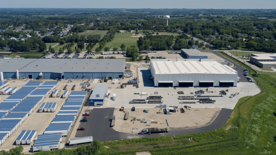 Stoughton Trailers plant aerial view